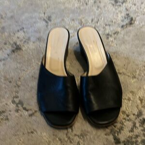 Everlane sandals, black